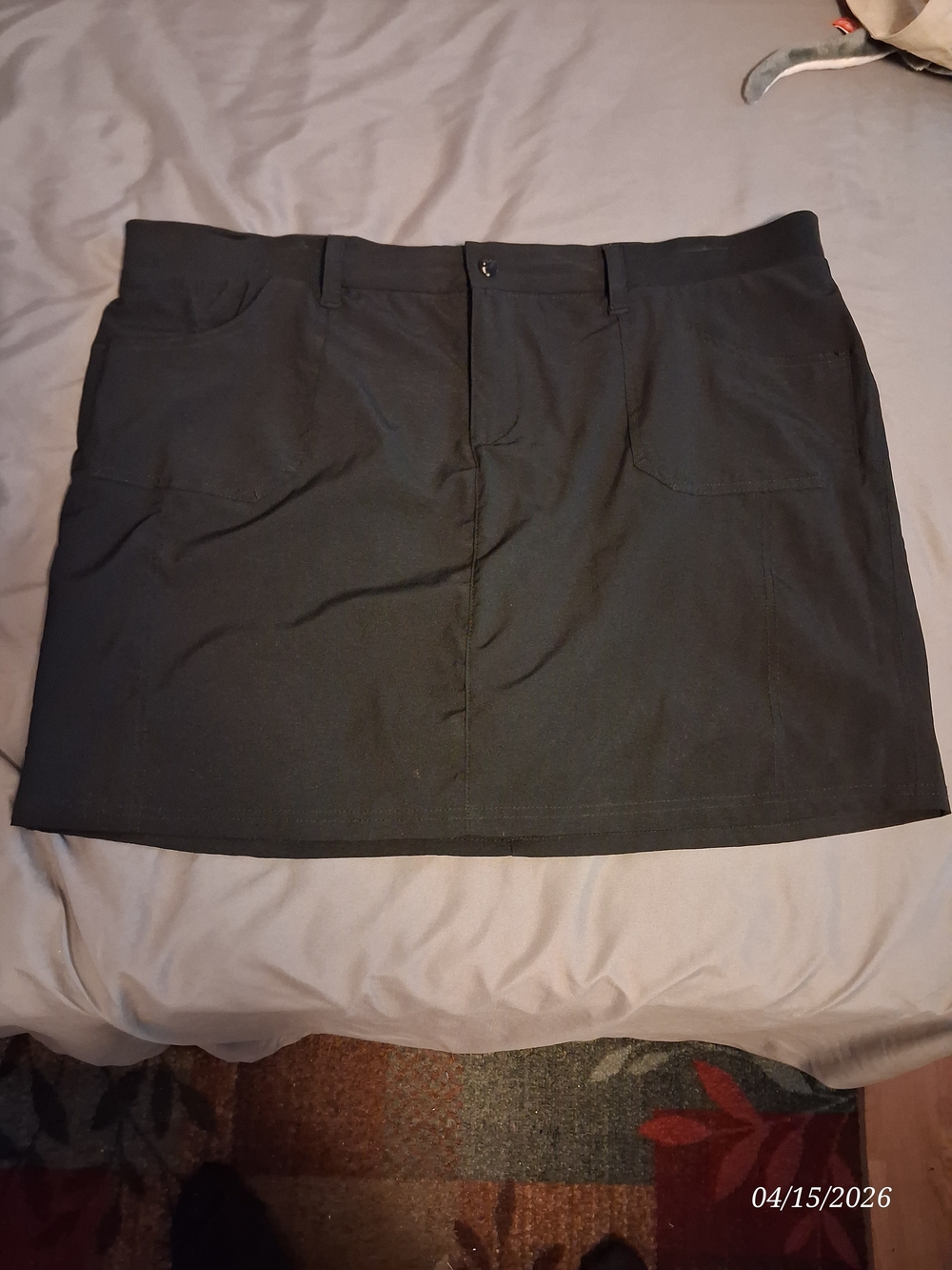 Lee Black Women’s Skort with Front Pockets